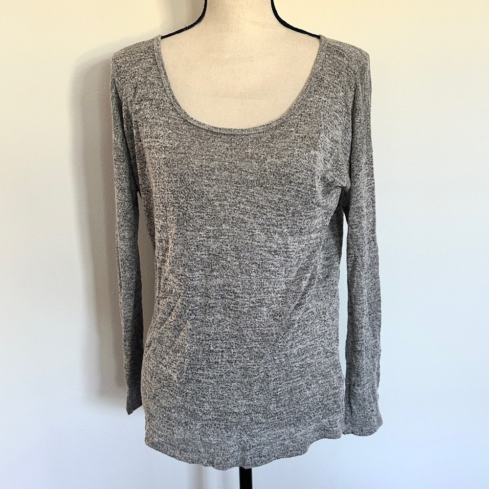 Knit cut out back top